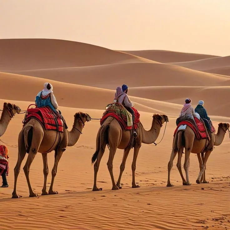camel ride in Dubai Desert Safari
