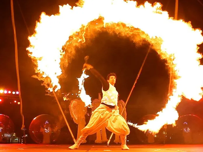 Fire Play Show in Desert Safari